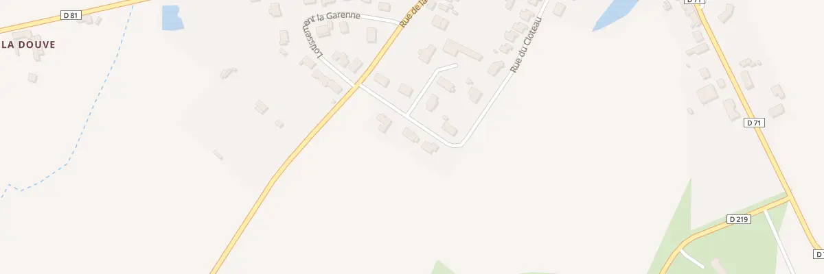 Plan du 6 Rue du Cloteau à Bouillé-Ménard