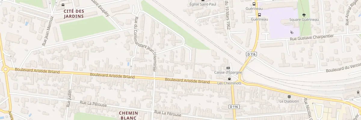 Plan du 11 Rue Honore d’Estienne d’Orves à Rochefort