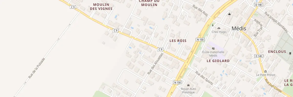 Plan du 8B Rte de Pousseau à Médis