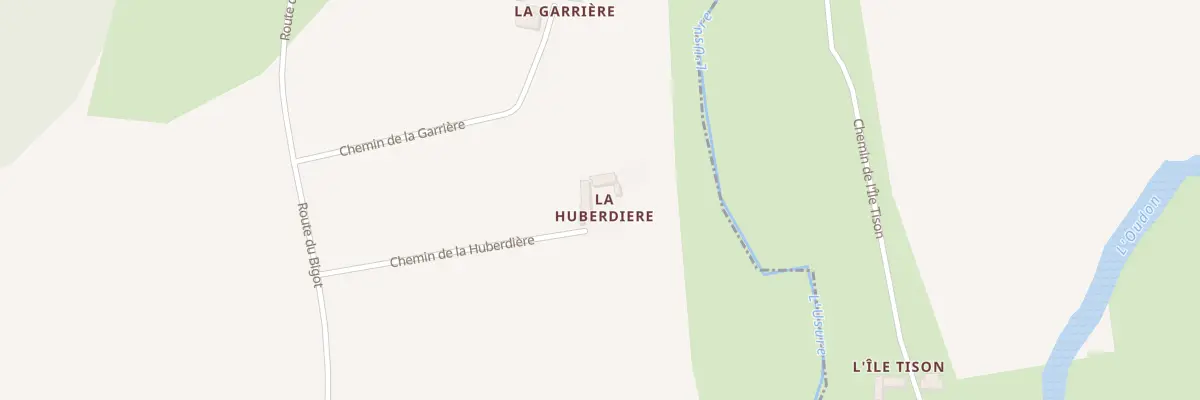 Plan du 215 Che de la Huberdière à Bouchamps-lès-Craon