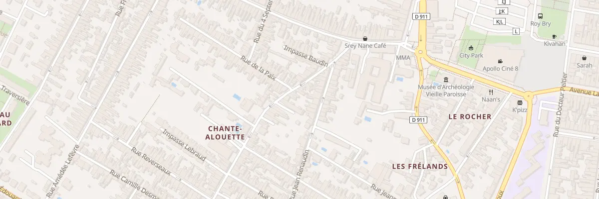 Plan du 18 Rue Baudin à Rochefort