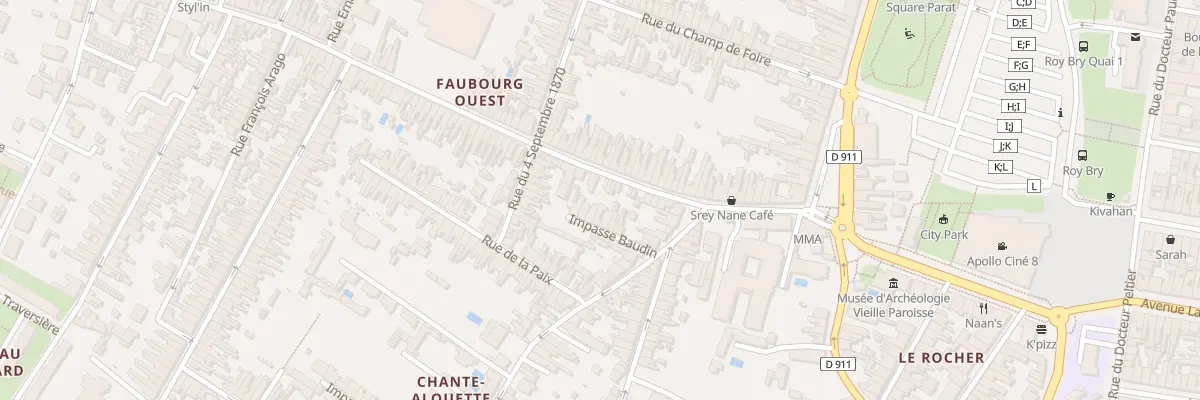 Plan du 16T Rue du Quatorze Juillet à Rochefort