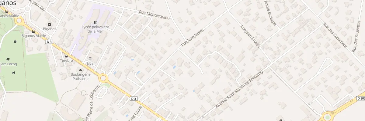 Plan du 8 Rue Jean Jaurès à Biganos