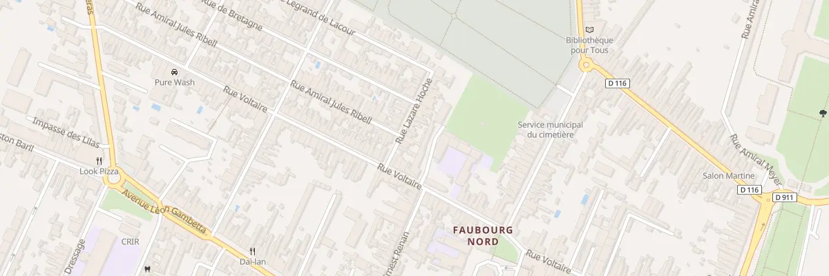 Plan du 5 Rue Lazare Hoche à Rochefort