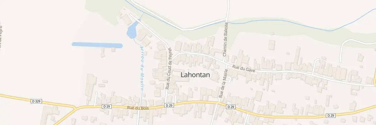 Plan du 9025 Rue du Gave à Lahontan