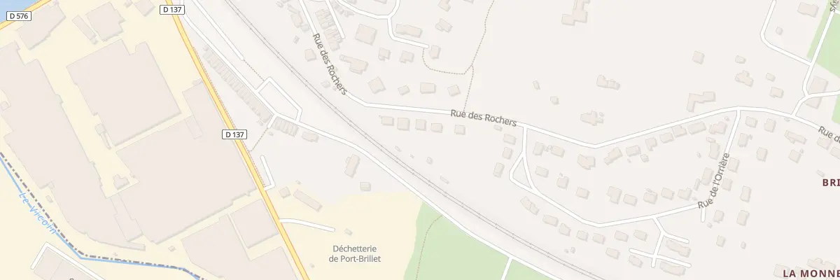 Plan du 43 Rue des Rochers à Port-Brillet