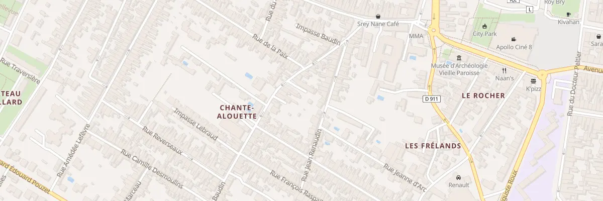 Plan du 26 Rue Baudin à Rochefort