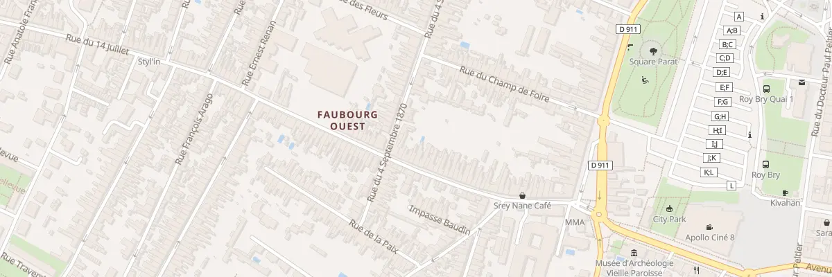 Plan du 51 Rue du Quatorze Juillet à Rochefort
