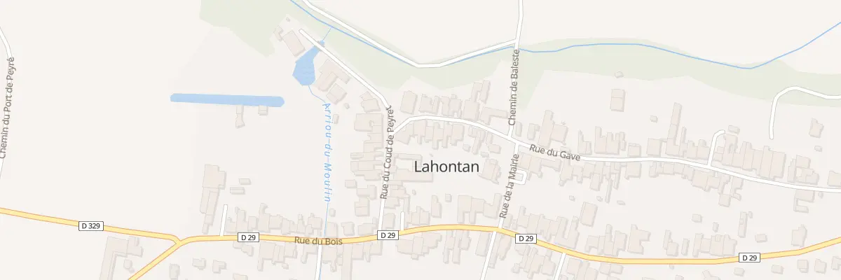 Plan du 9024 Rue du Gave à Lahontan