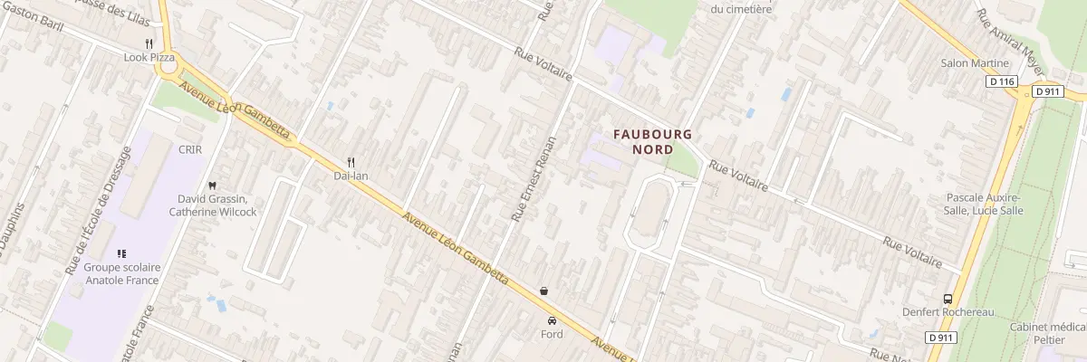 Plan du 12 Rue Ernest Renan à Rochefort