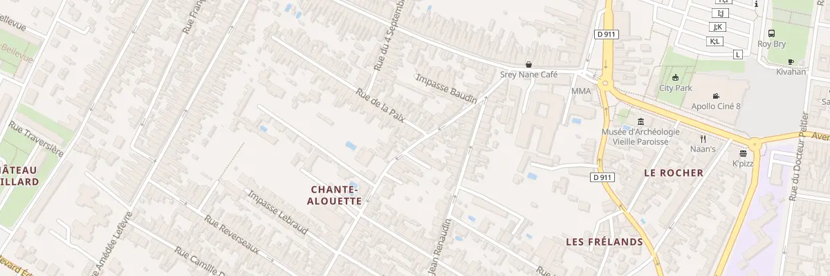 Plan du 19B Rue Baudin à Rochefort