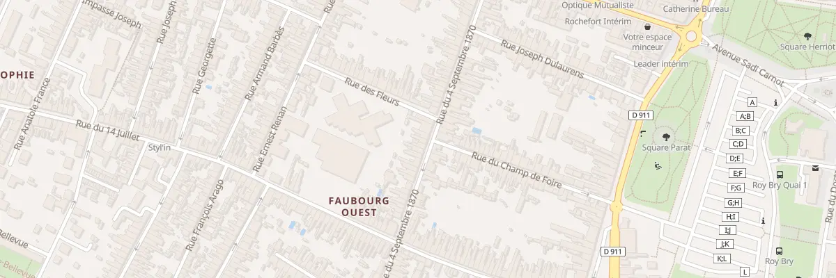 Plan du 49 Rue du Quatre Septembre 1870 à Rochefort