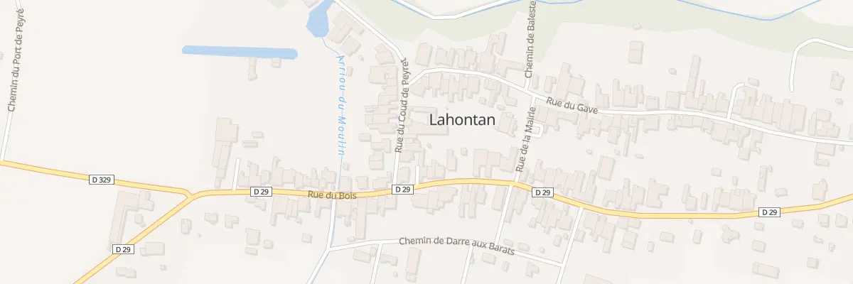 Plan du 6 Rue du Coud de Peyret à Lahontan