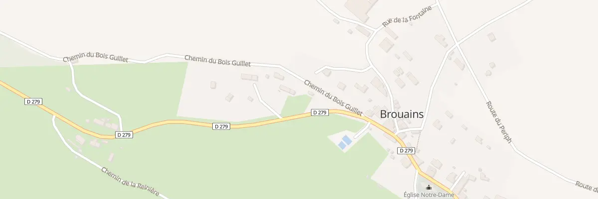 Plan du 1 Chemin du Bois Guillet à Brouains