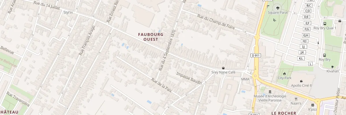 Plan du 30 Rue du Quatorze Juillet à Rochefort