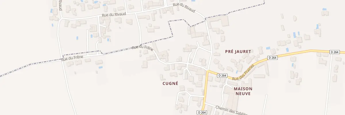 Plan du 9 Rue du Frêne à Saint-Christophe