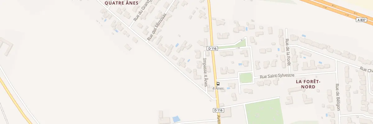 Plan du 12B Rue de Quatre Anes à Rochefort