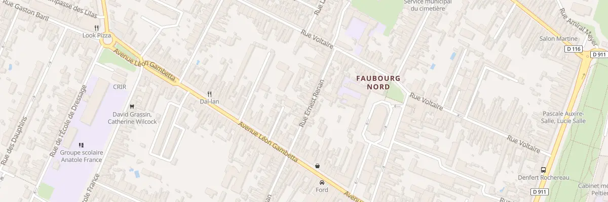 Plan du 21 Rue Ernest Renan à Rochefort