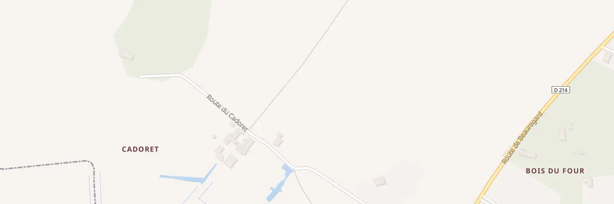Plan du 3 Rte du Cadoret à Breuil-Magné
