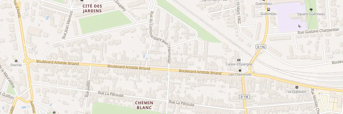 Plan du 1B Rue Commandant l’Herminier à Rochefort