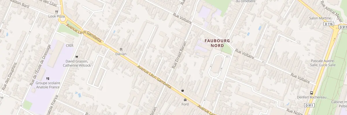 Plan du 25 Rue Ernest Renan à Rochefort