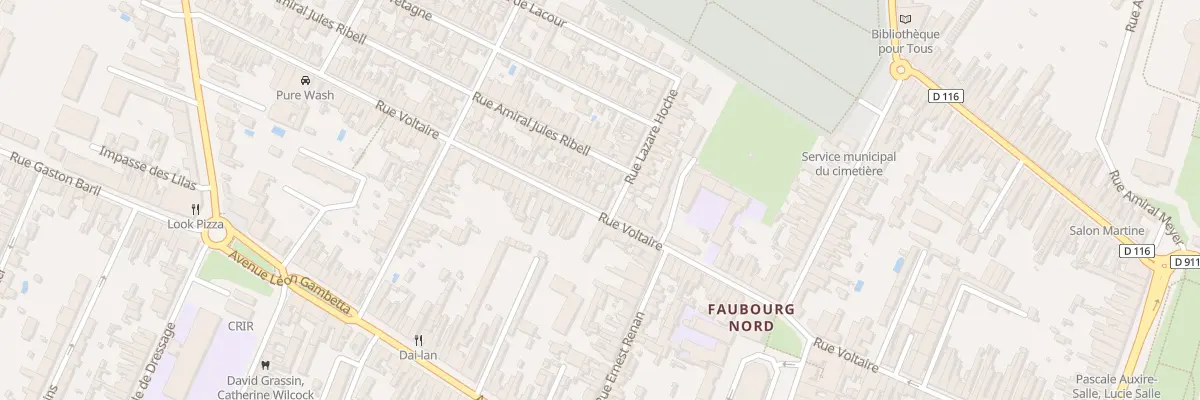 Plan du 77 Rue Voltaire à Rochefort