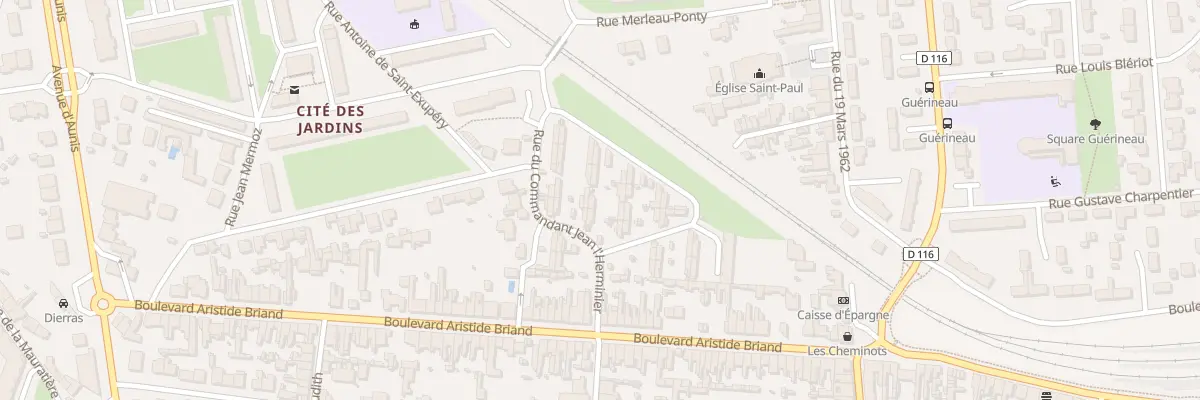 Plan du 24 Rue Commandant l’Herminier à Rochefort