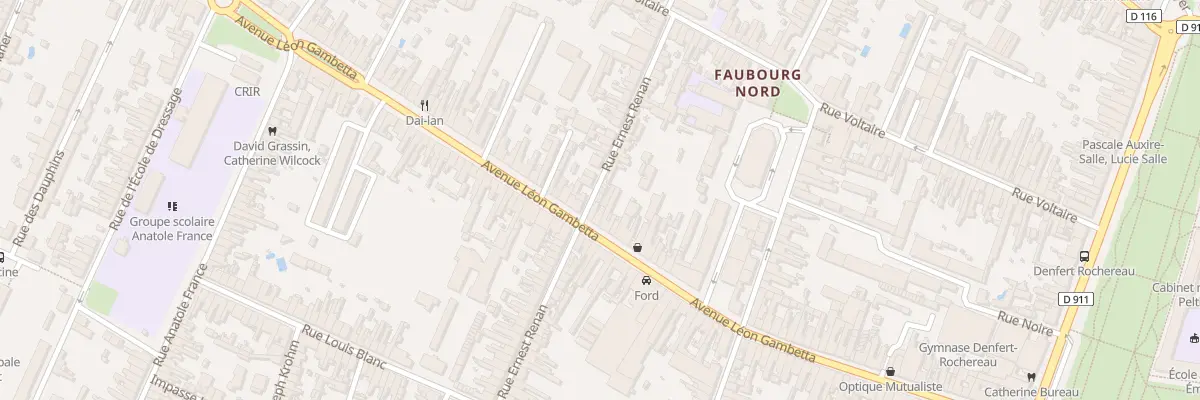 Plan du 22 Rue Ernest Renan à Rochefort