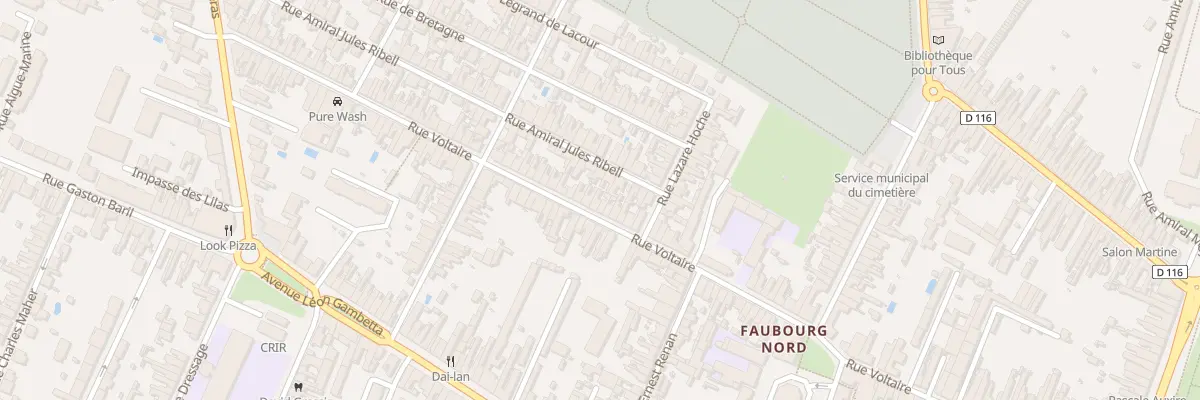 Plan du 87 Rue Voltaire à Rochefort