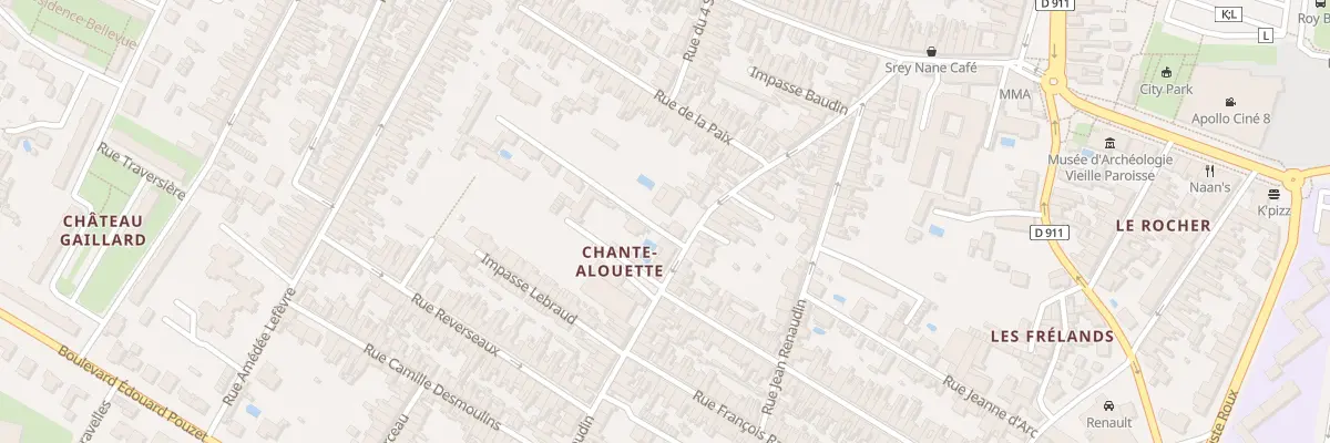 Plan du 29 Rue Baudin à Rochefort