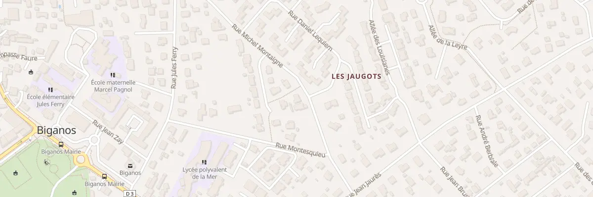 Plan du 17 Rue Michel Montaigne à Biganos