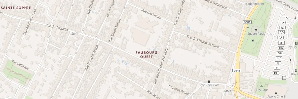 Plan du 71 Rue du Quatorze Juillet à Rochefort