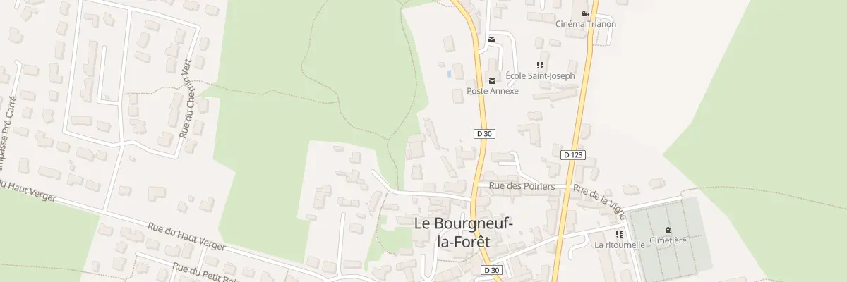 Plan du 4 Imp du Bas de la Ruelle au Bourgneuf-la-Forêt