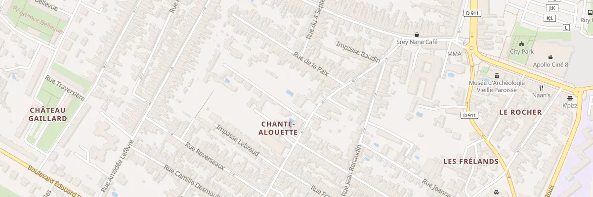 Plan du 27 Rue Baudin à Rochefort