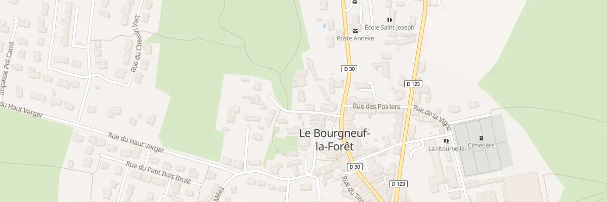 Plan du 8 Imp du Bas de la Ruelle au Bourgneuf-la-Forêt