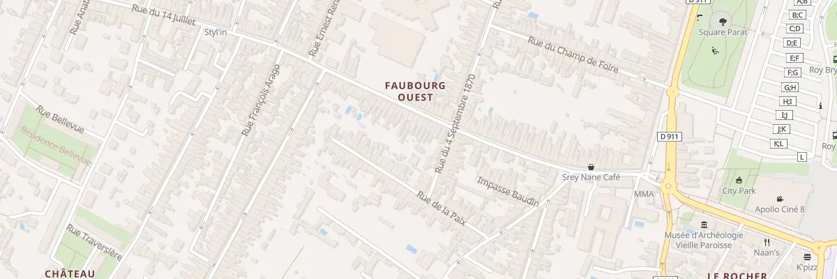 Plan du 62 Rue du Quatorze Juillet à Rochefort