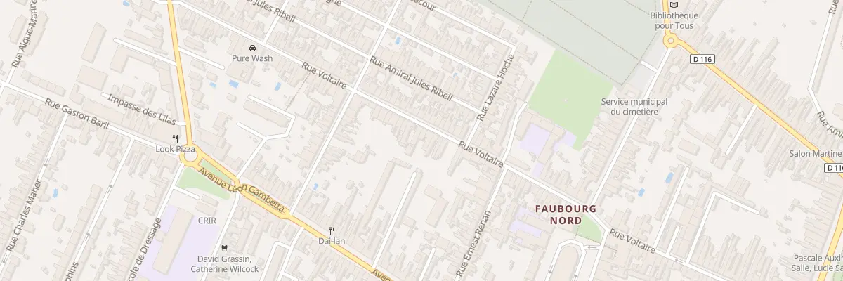 Plan du 84 Rue Voltaire à Rochefort