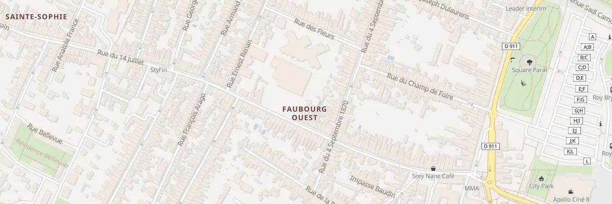Plan du 73 Rue du Quatorze Juillet à Rochefort
