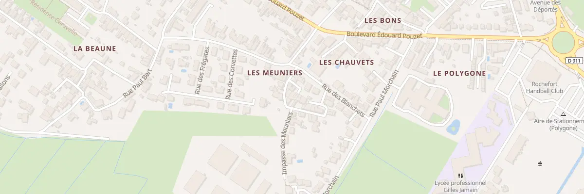 Plan du 14 Rue des Meuniers à Rochefort