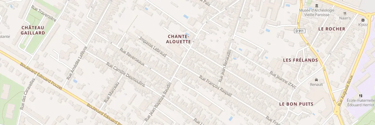 Plan du 46 Rue Baudin à Rochefort