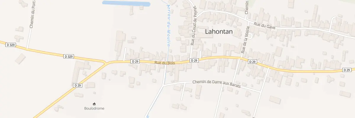 Plan du 25 Rue du Bois à Lahontan