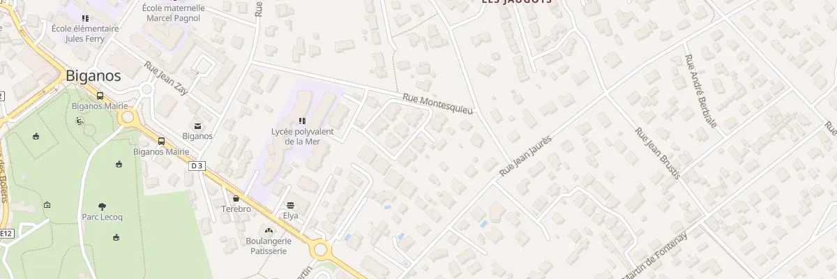 Plan du 11 Rue Montesquieu à Biganos