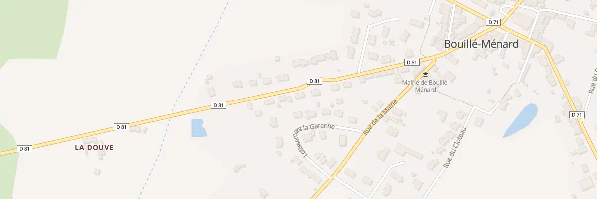 Plan du 23 Rue de Bourg l’Evêque à Bouillé-Ménard
