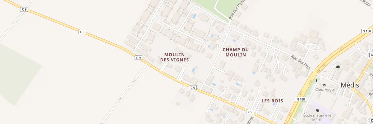 Plan du 29B Rte de Pousseau à Médis