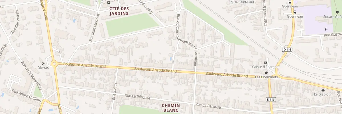 Plan du 3T Rue Commandant l’Herminier à Rochefort
