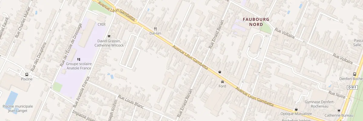 Plan du 94B Av Gambetta à Rochefort