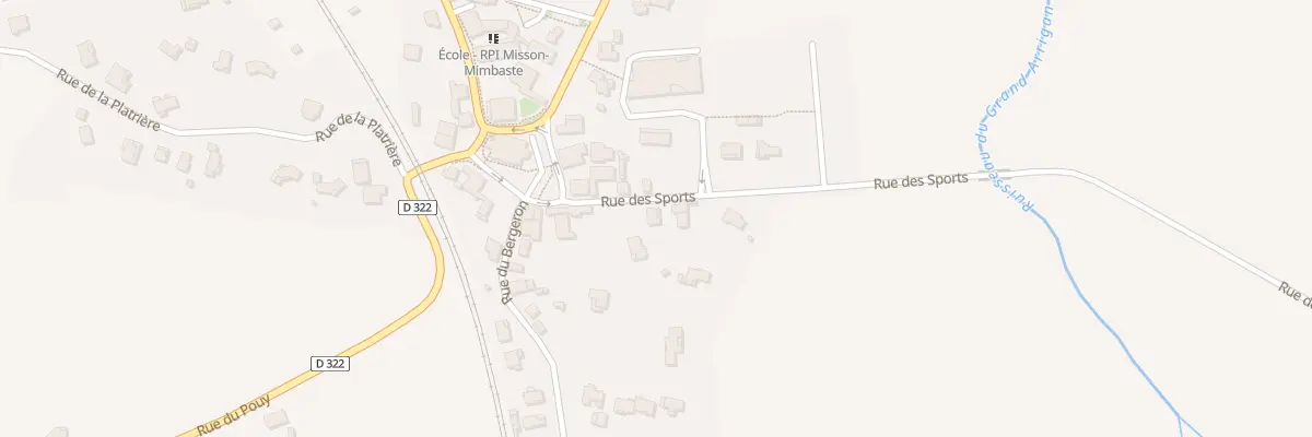 Plan du 84 Rue des Sports à Mimbaste