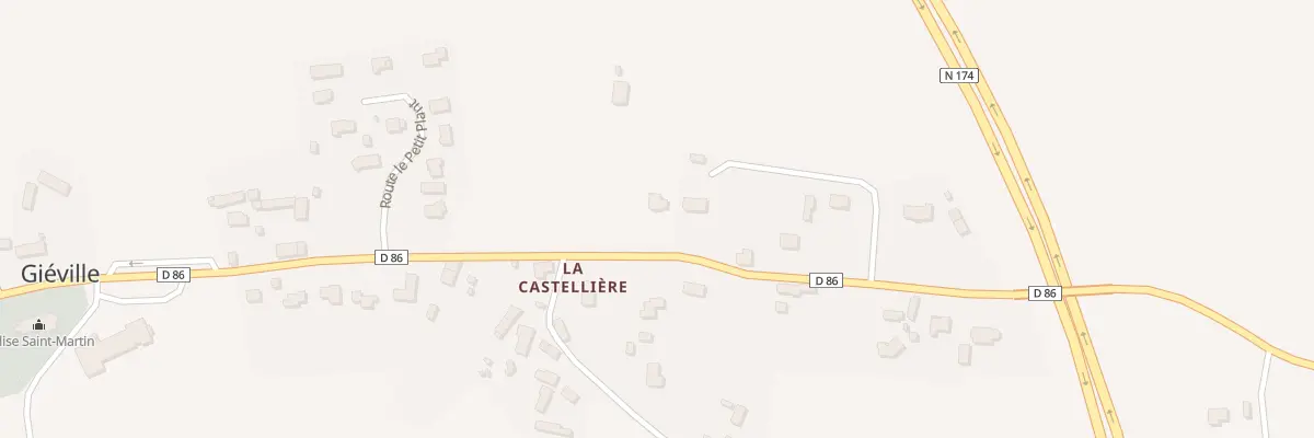 Plan du 15 Rte La Castelliere - Gieville à Torigny-les-Villes