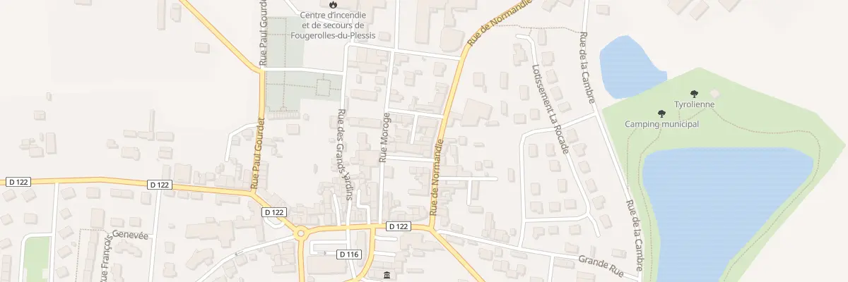 Plan du 15 Rue de Normandie à Fougerolles-du-Plessis