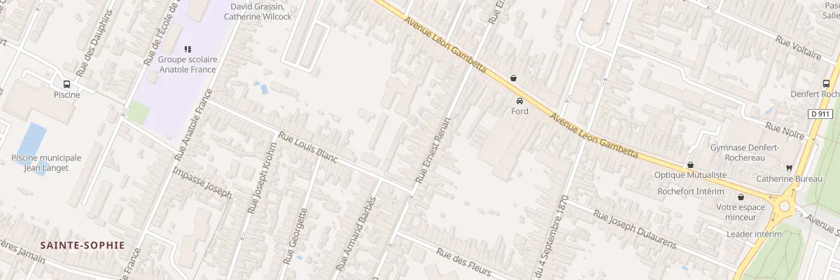 Plan du 49T Rue Ernest Renan à Rochefort